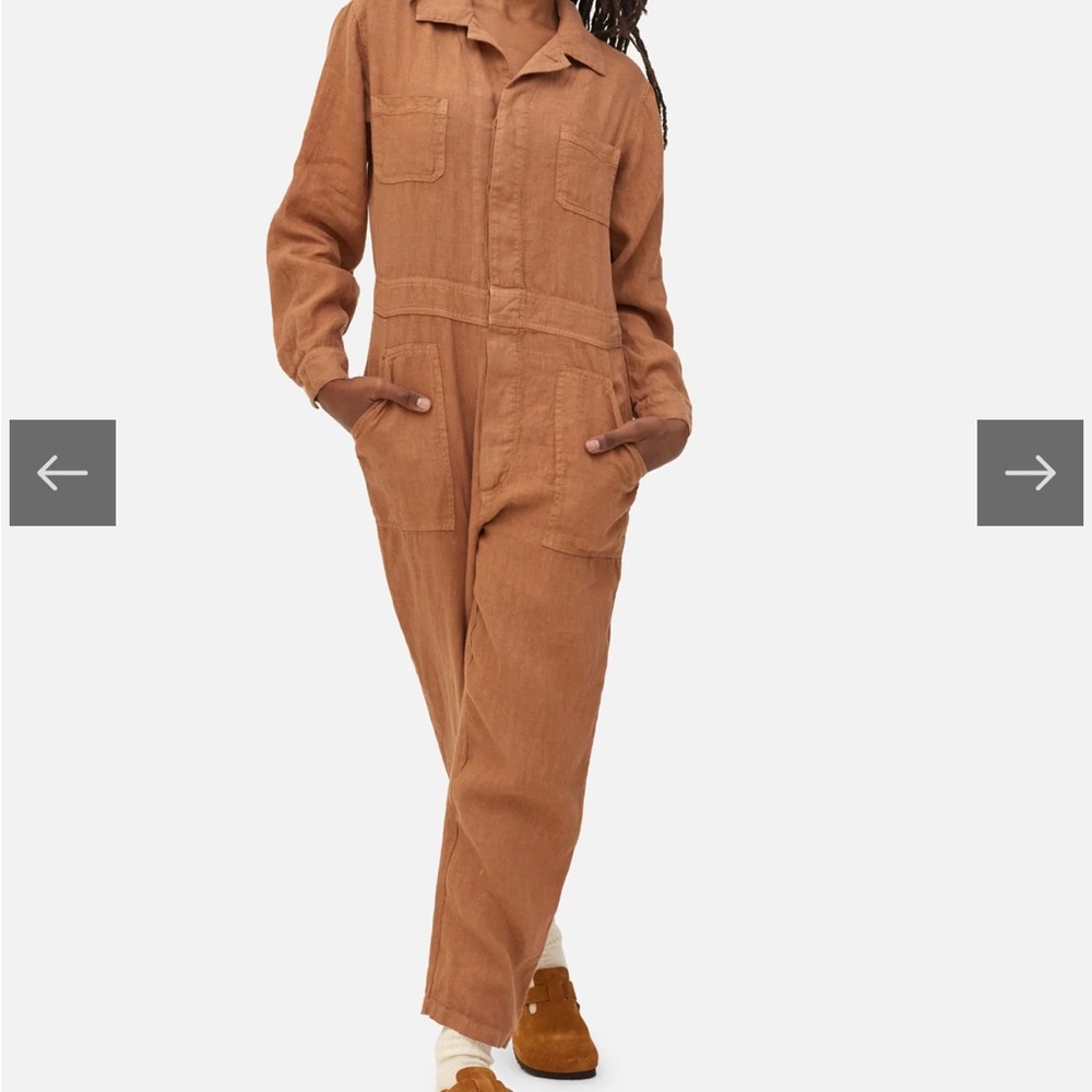 Mate the label linen jumpsuit